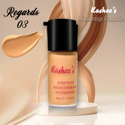 Kashees even-tone high-coverage foundation | Waterproof
